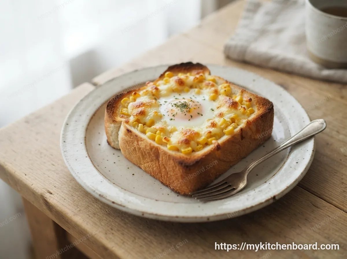 Petits pains aux œufs, maïs et fromage