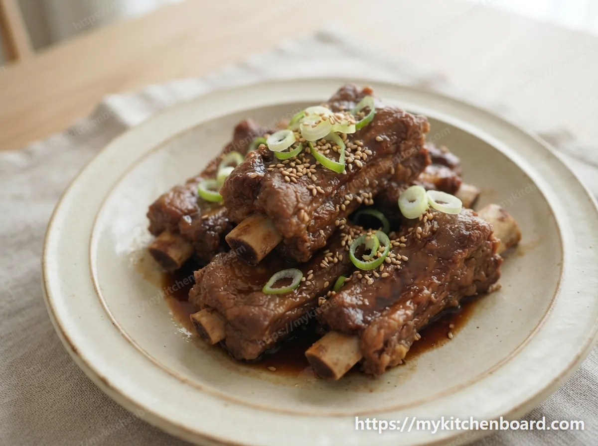 Travers de porc braisés à la sauce soja
