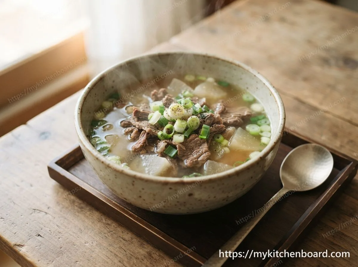 Soupe de bœuf et de radis blanc
