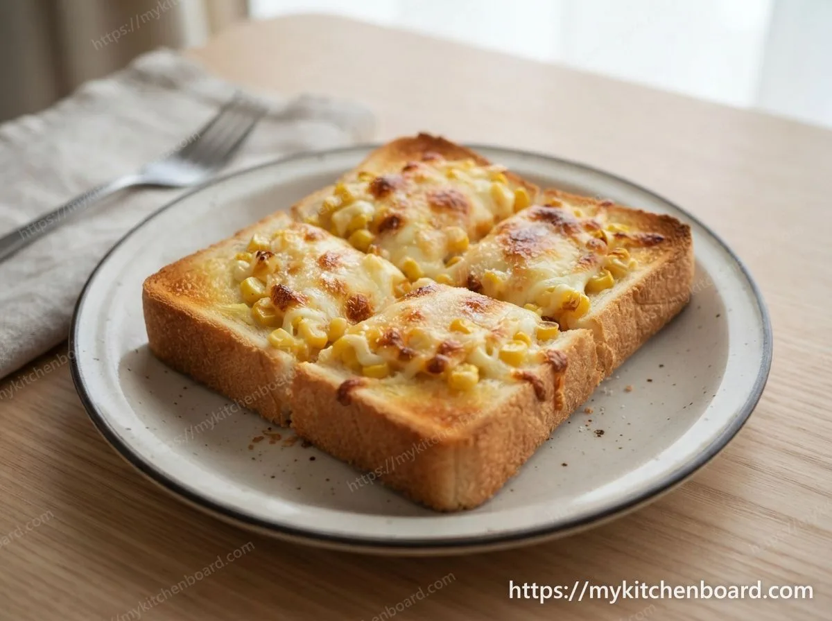 Toast au maïs et fromage