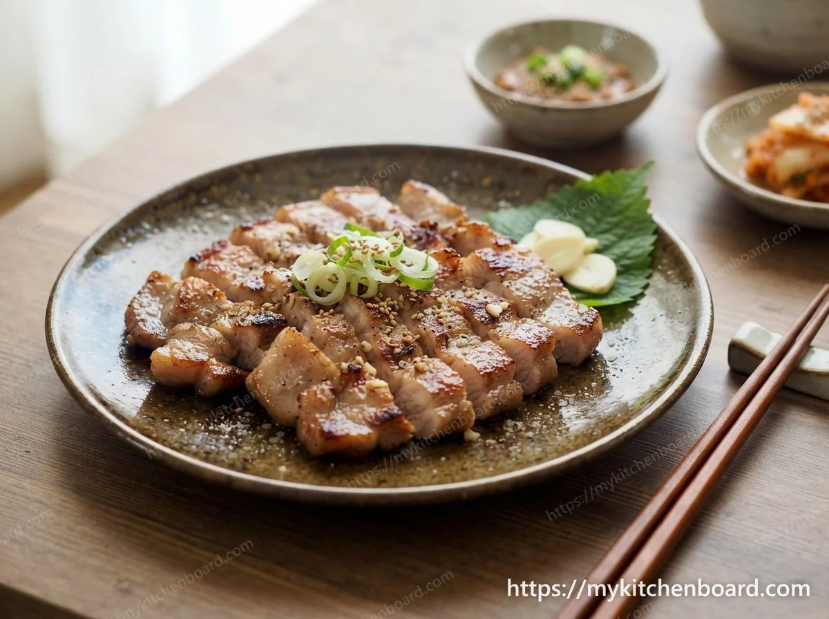 豚肩ロースの焼き物