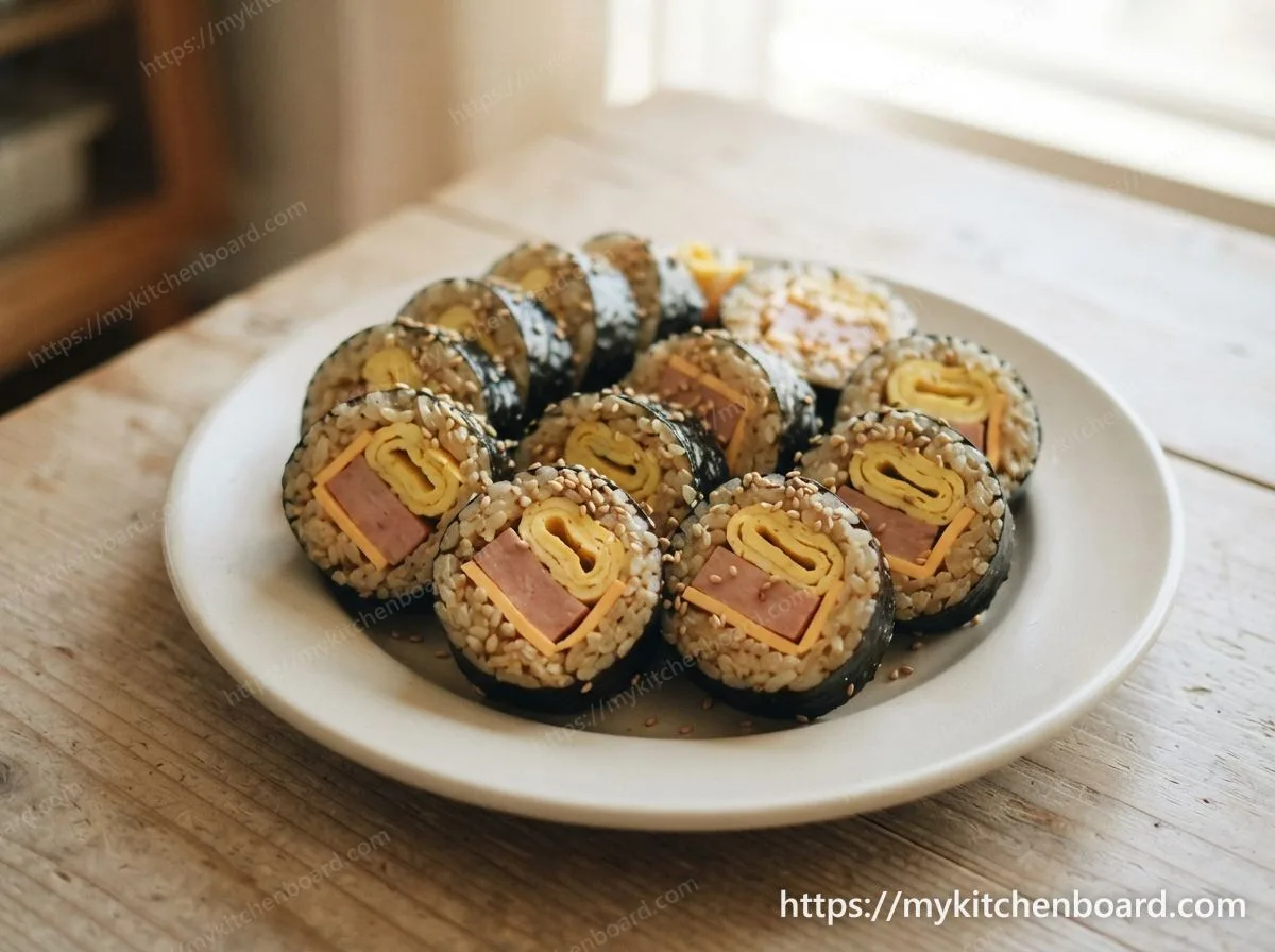 Gimbap au jambon et fromage